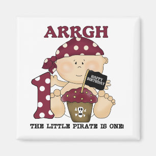 Aimant Baby Pirate 1er Anniversaire Tshirts et cadeaux