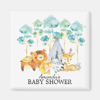 Baby shower des animaux des bois tribaux privilégi