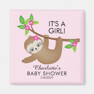 Aimant Baby shower des jolies filles de la sorcellerie Fa