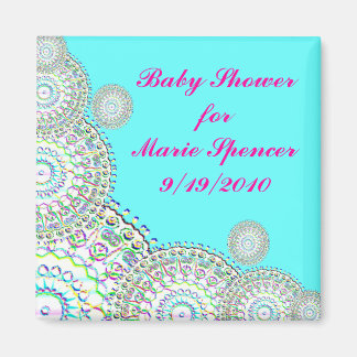 Aimant Baby shower Enregistrer l'aimant de date