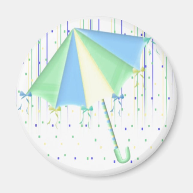 Aimant Baby shower parapluie (Devant)