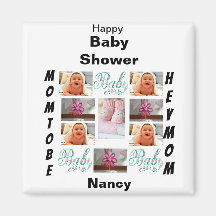 Baby shower personnalisé 11 Collage photo