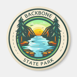 Aimant Backbone State Park Badge Iowa