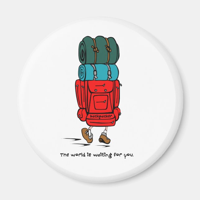 Aimant Backpacker (Devant)