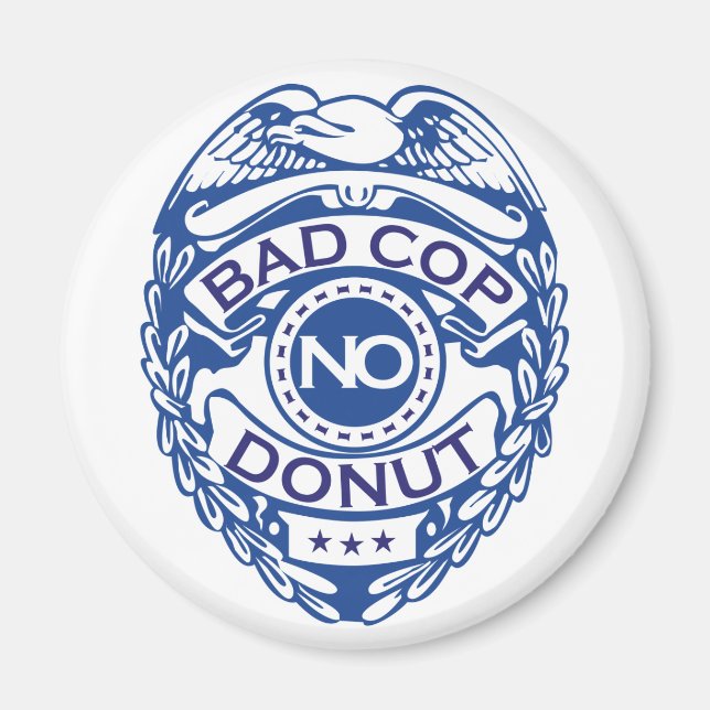 Aimant Bad Cop No Donut - Bleu (Devant)
