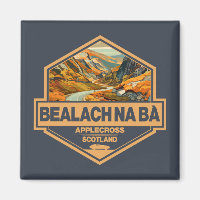 Badge d'art de voyage Bealach na Bà Scotland Trave