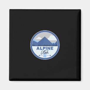 Aimant Badge de randonnée souvenir des montagnes de l'Uta