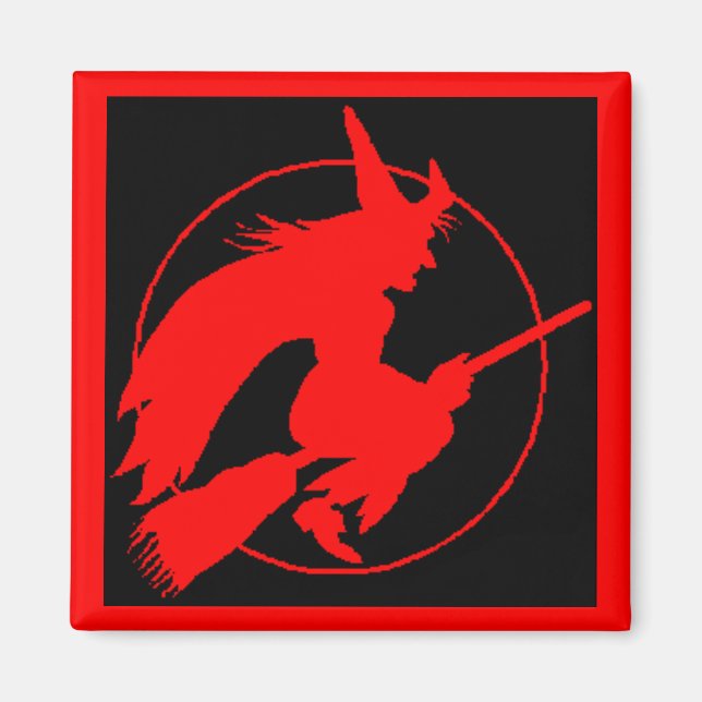 Aimant badge d'honneur mafia broomstick (Devant)