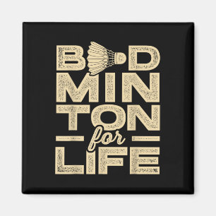 Aimant Badminton For Life Badminton Player Shuttle Cross