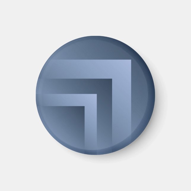 Aimant Bague en pierre bleue (Devant)