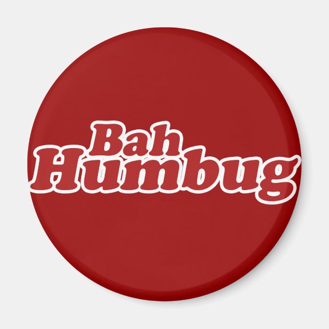 Aimant Bah Humbug Christmas Scrooge (Devant)