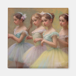 Aimant Bailarinas en el estilo de Degas en tonos suaves