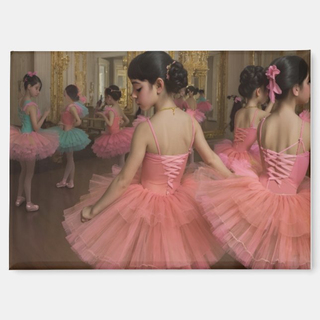 Aimant Bailarinas en una gran sala de estilo rocóco (Recto)