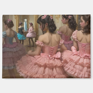 Aimant Bailarinas en una gran sala de estilo rocóco