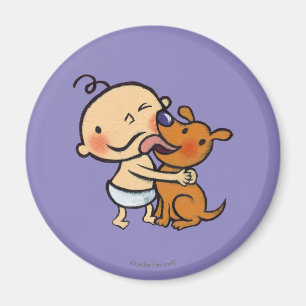 Aimant Baisers de chiots pour le bébé