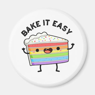 Aimant Bake It Easy Funny Cake Pun