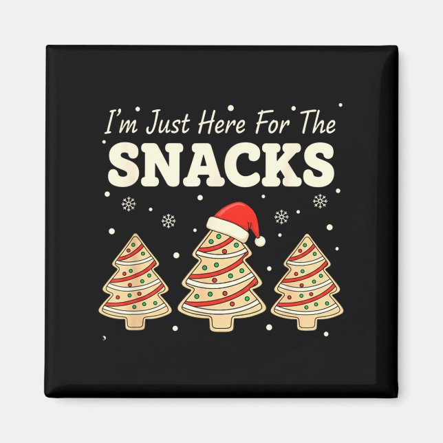 Aimant Baking I'm Just Here For The Snacks Christmas Cook (Devant)
