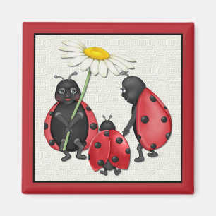 Aimant Balade de coccinelle