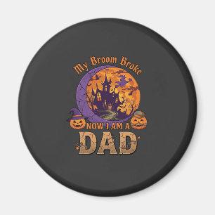 Aimant Balai Cassa Papa Halloween Maison Hantée Moustache