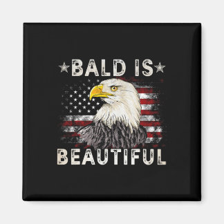 Aimant Bald Est Belle 4 juillet Jour De L'Indépendance Am