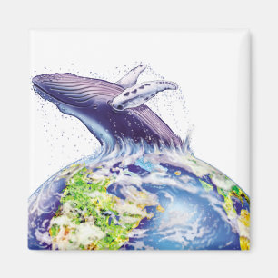 Aimant baleine et conception de la terre