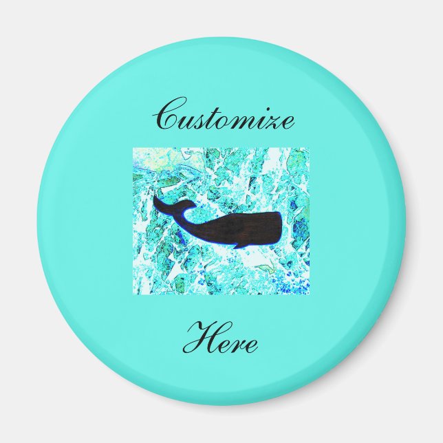 Aimant baleine sous-marine nage Thunder_Cove (Devant)