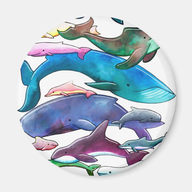 Aimant Baleines, dauphins et marsouins (Devant)