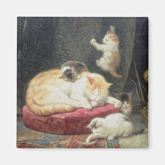 Aimant Balises côté feu (huile sur panneau) (Devant)