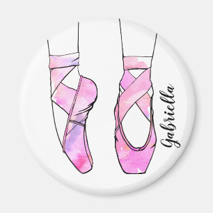 Aimant Ballet personnalisé Ballerina rose