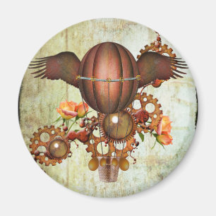 Aimant Ballon à air chaud Steampunk