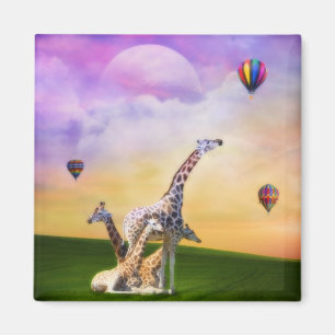 Aimant Ballons de observation de girafe