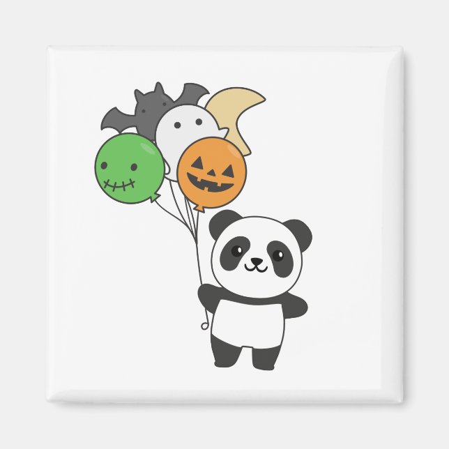 Aimant Ballons Panda Halloween pour enfants Pandas mignon (Devant)