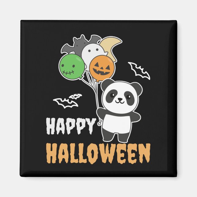 Aimant Ballons Panda Halloween pour les enfants mignons P (Devant)