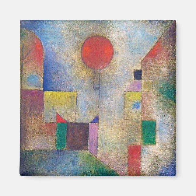 Aimant Balloon rouge, Klee (Devant)