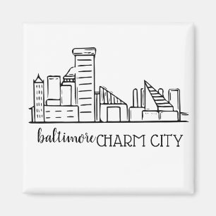 Aimant Baltimore Skyline