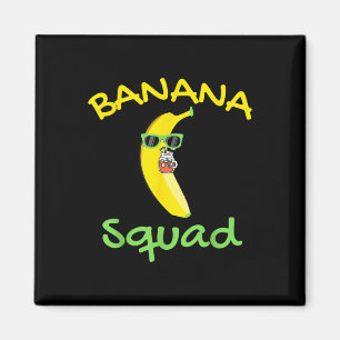Aimant Banana Squad Nourriture Vacances été Correspondant