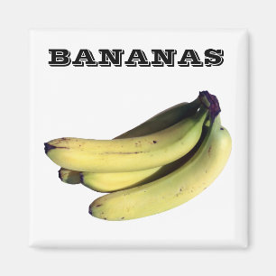 Aimant Bananes - (aimant Sqare de réfrigérateur)