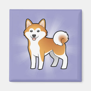Aimant Bande dessinée Akita Inu/Shiba Inu