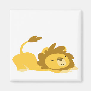 Aimant Bande dessinée étirant l'aimant de lion