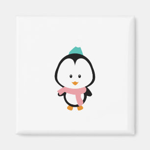 Aimant Bande dessinée mignonne de pingouin