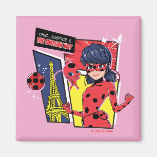 Aimant Bande dessinée Miraculaire Ladybug Parisienne