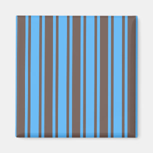 Aimant Bandes de bonbons Brown et bleues