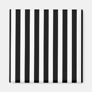 Aimant Bandes de bonbons noir et blanc