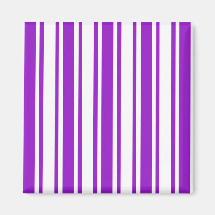 Aimant Bandes royales de bonbons violets et blancs