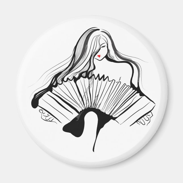 Aimant Bandoneon sensuel (Devant)