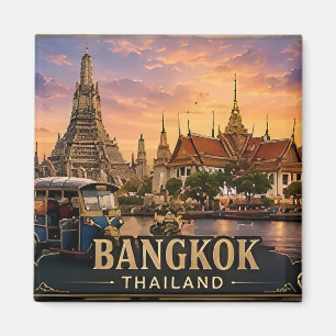 Aimant 🧲 Bangkok Thaïlande Voyage Souvenir Pour Touriste