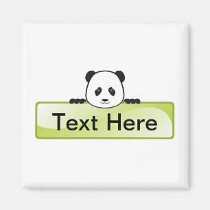 Aimant Bannière Panda