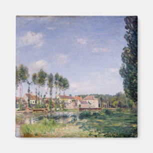 Aimant Banques d'Alfred Sisley   du Loing chez Moret