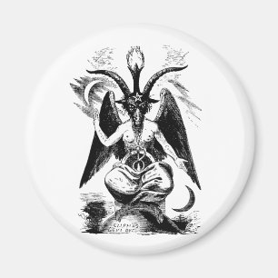 Aimant Baphomet (noir)