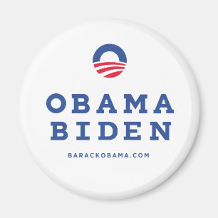 Aimant Barack Obama Biden 2012 avec le logo de "O"
